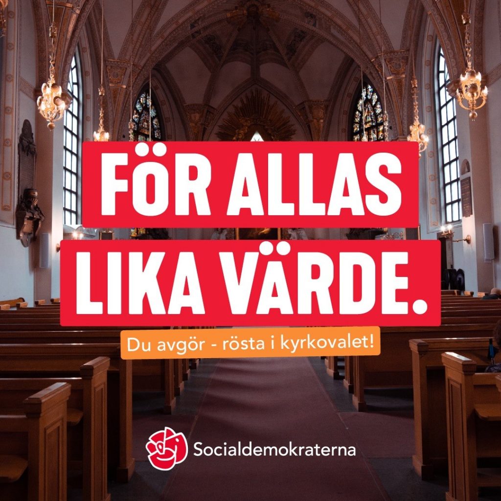 Kyrkovalet Söndagen Den 19 September 2021 Socialdemokraterna Uppsala 